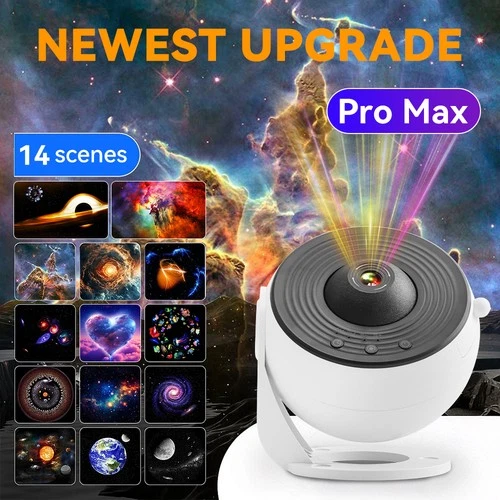 Galaxy Projector 14-In-1 Planetarium Star Projector Sky Night Light Ceiling Kids