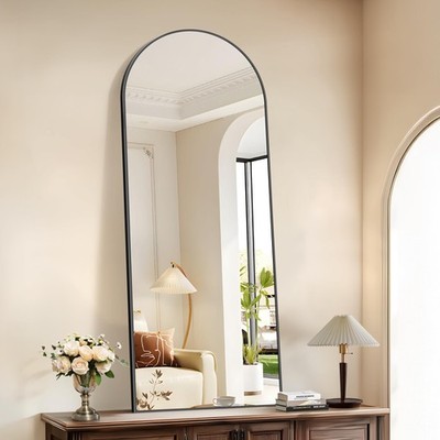 Cofeny Arched Mirror 24X60 Black Arch Mirror For Bathroom Arched Bathroom