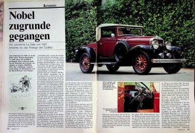Oldtimer Markt 02/1992 La Salle 303/8 mit 75PS in einer seltenen Vorstellung auf