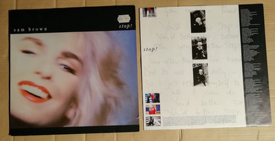 SAM BROWN - STOP! - LP + OIS (no seamsplits) - EUROPE / GERMANY 1988