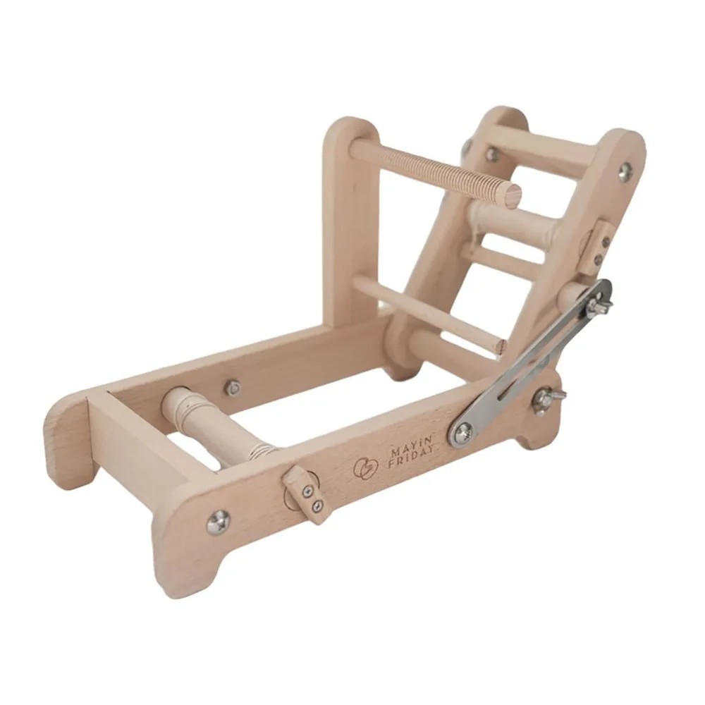 Foldable Tabletop Band Loom Wooden Weaving Machine for Straps Bracelets & Crafts