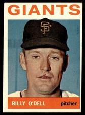 1964 Topps Baseball Card Billy O'Dell San Francisco Giants #18 EX+