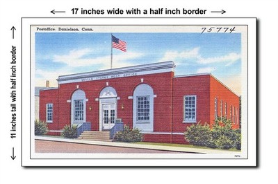 Connecticut 1940s - Postoffice, Danielson, Conn. - 11x17 Poster