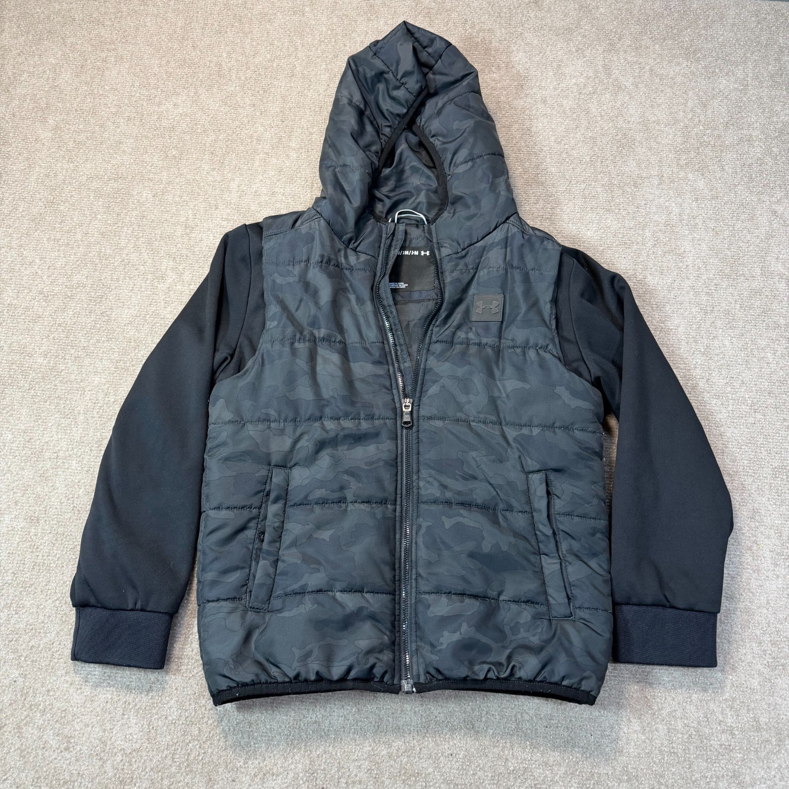 Under Armour UA Storm Boys Size Youth Medium Hybrid Puffer Hoodie Jacket