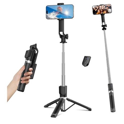 Extendable Phone Tripod with Detachable Remote - Ideal for Vlogging & Selfies