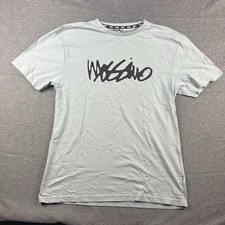 Mossimo Shirt Mens S Grey Graphic Logo T-Shirt Tee Casual Streetwear Cotton