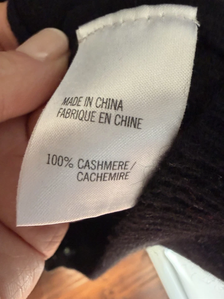 Theory Black 100% Cashmere Turtleneck Sweater Dress Womens Size S - Image 4 of 4