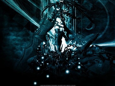 Anime black rock shooter kuroi mato insane girls Custom Gaming Mat Desk