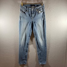 1631  Lucky Brand Skinny Mid Rise Light Wash Blue Jeans Women 4/27
