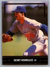 1991 Leaf #BC8 Henry Rodriguez Gold Rookies