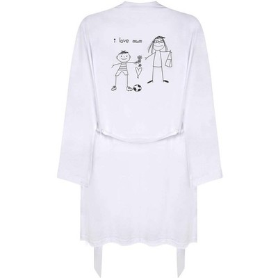 Small 'I Love Mum' Adult Dressing Robe / Gown (RO00110768)
