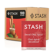 Decaf Chai Spice Black Tea 100 Count Aromatic Caffeine Free Tea Bags