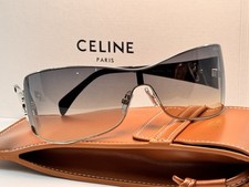 Celine CL42103U 72F Max Triomphe Metal Frame Grey Gradient Lens Sunglasses