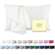 Mulberry Silk Pillowcase for Hair and Skin Standard Size 20"X 26" Pillow Case...