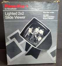 Pana-Vue 1 Lighted 2x2 Slide Viewer with Original Box - Untested