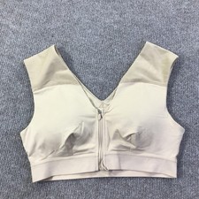 Tommie Copper Sports Bra Womens Large Zip Front Compression Znergy Yoga Workout