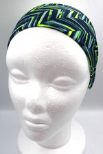 Nike Printed Dri-Fit Reversible Headband Unisex Adult Volt/Mica Blue