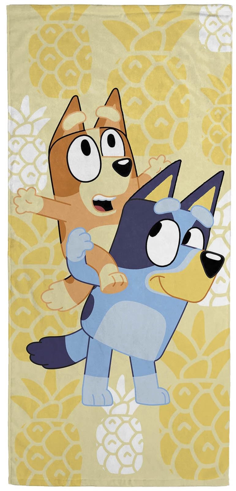Bluey & Bingo Bath Pool Beach Towel - Super Soft & Absorbent 100% Cotton Towe...