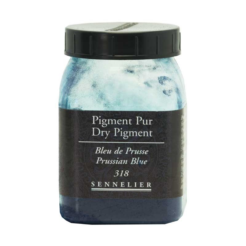 Pigment en poudre sennelier bleu de prusse 200 ml pour créer vos propres peintures