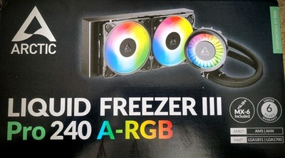 Arctic Liquid Freezer III Pro 240 A-RGB Black PC Water Cooler AIO CPU