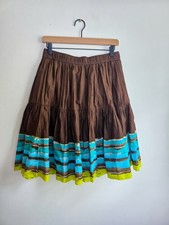 Vintage Y2K Old Navy Boho Skirt 2009 Festival Cotton Earthy