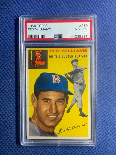 1954 Topps #250 Ted Williams PSA 4 Boston Red Sox HOF