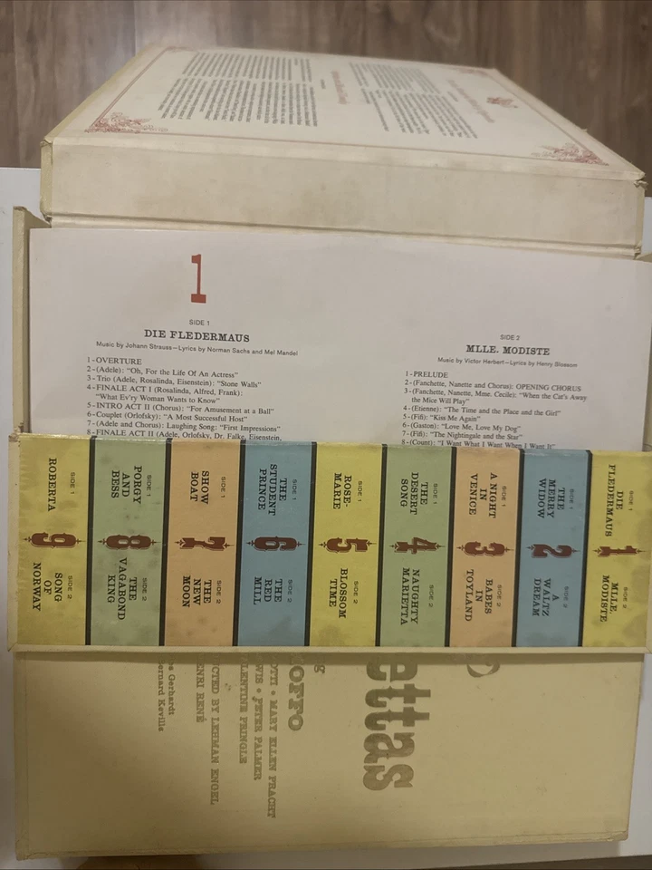 1960 Treasury of Great Operettas Anna Moffo 9-LP Vinyl Record Album Box Set - Image 2 of 3