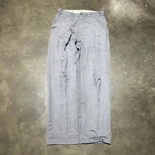 Vintage 50s Grey Cotton Blend Wide Leg Chinos 30x29 1950s True Vintage