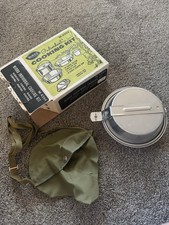 New Vintage Mirro 6 Piece Individual Aluminum Mess Kit Camping Cook Set Cookware