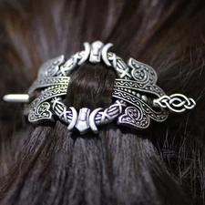 Norwegian Hairpin Nordic Viking Vintage-Looking Celtic Hair Jewelry Decoritive