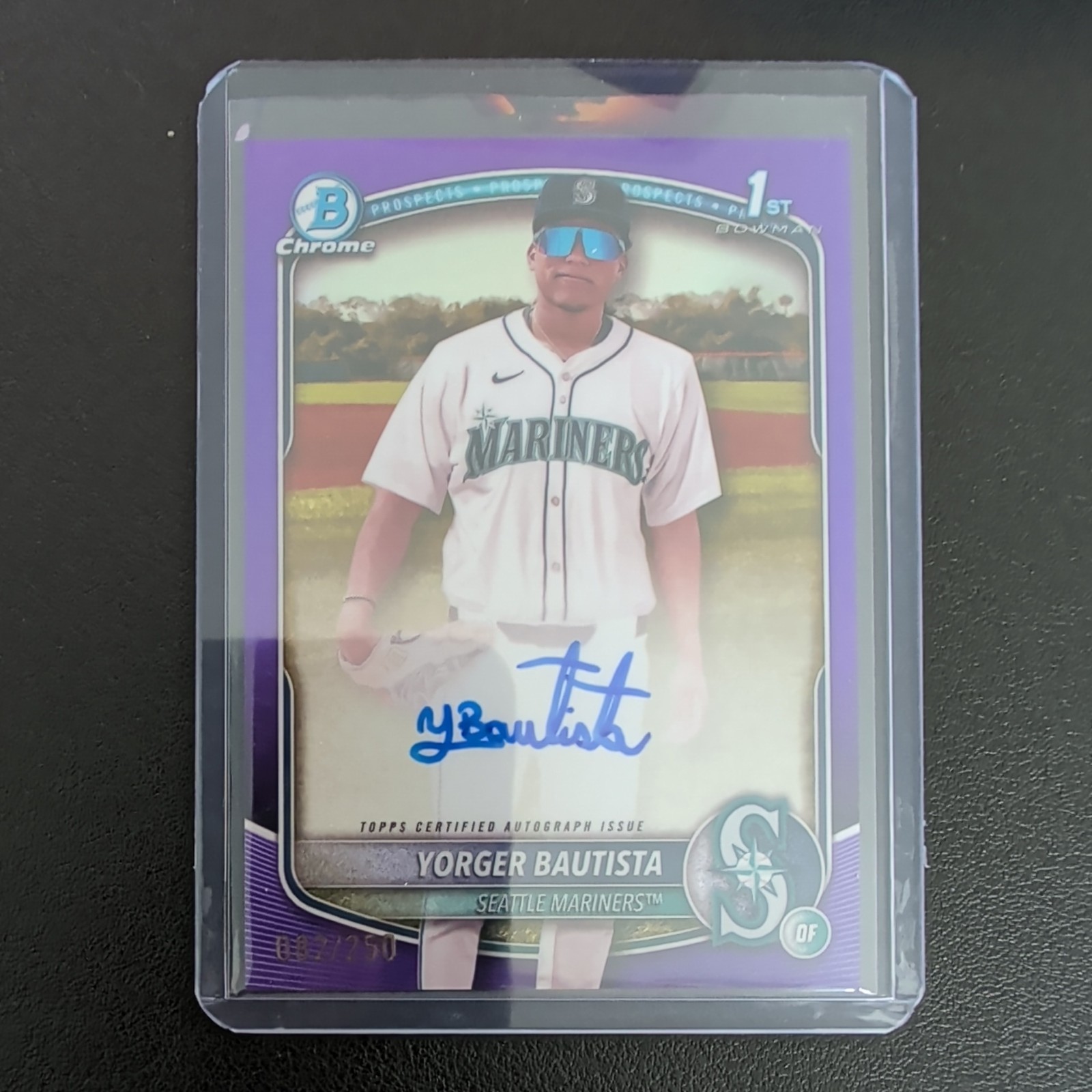 2025 Bowman Chrome Prospects Yorger Bautista Auto /250 CPA-YB 1st Bowman