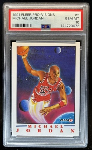 1991-92 Fleer Michael Jordan Pro Visions #2 Bulls PSA 10 GEM MINT