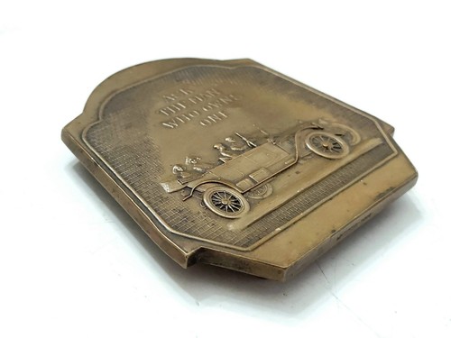 Vintage Packard Paperweight Bronze Automobile Advertising 3.5" x 3.5" Whitehead - Picture 2 of 10
