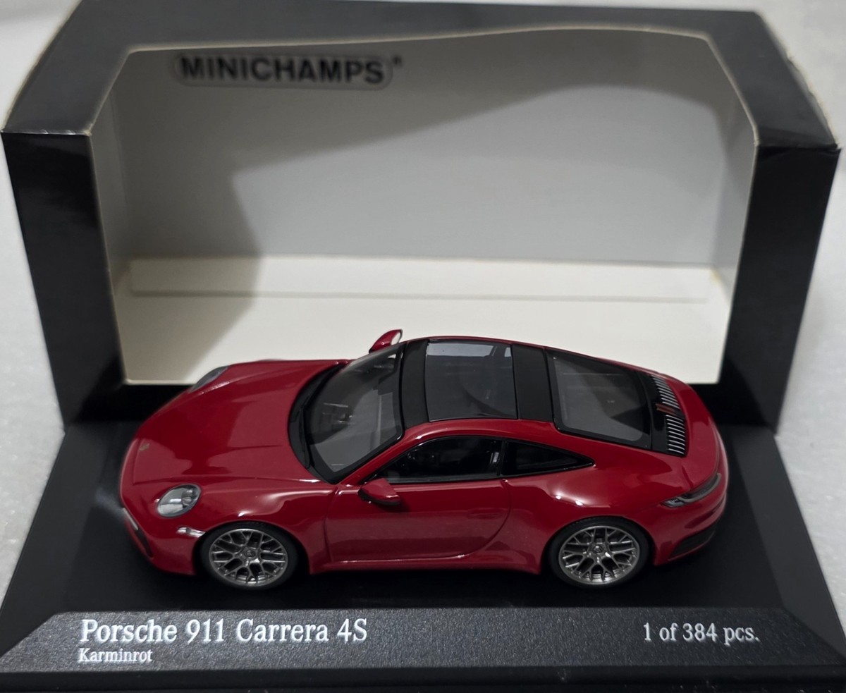 Porsche 911 (992) Carrera 4S 2019 Carmine Red 1:43 Minichamps