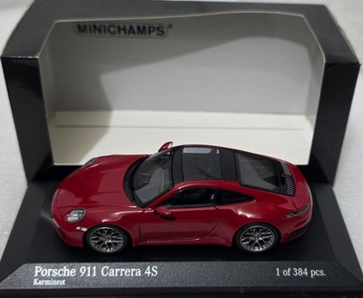 Porsche 911 (992) Carrera 4S 2019 Carmine Red 1:43 Minichamps