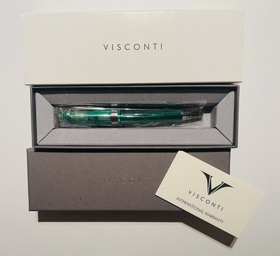 Brand New Visconti OperaDemoCarousel Mint Green BallpointPen With Box &Papers