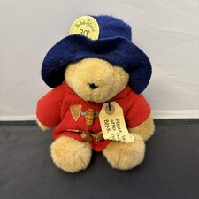 Vtg Eden Paddington Bear Vintage Plush Red Hat 10" 30th Anniversary Tags 1988