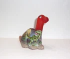 Fenton Glass Ruby Red Lava Rock T-Rex Dinosaur Figurine Kibbe - Ltd Ed #12/59