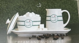 2026 Masters Golf Tournament Cream & Sugar Set - Home Collection Augusta GA