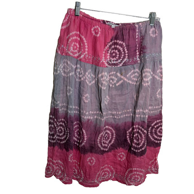 Tramp Skirt Women's Large Tie Dye Mini Colorful Watercolor Boho Artsy Y2k