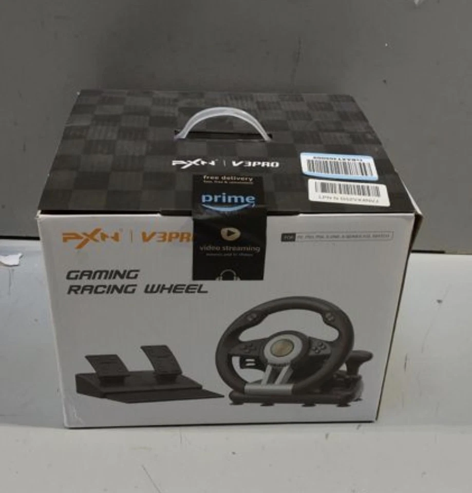 PXN V3 Pro Steering Wheel - 180° Gaming Racing Wheel, Pedal, Paddles - Xbox, PC - Image 2 of 4