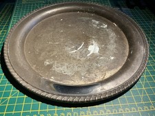 Vintage Wm. A. Rogers versilbertes Messing Serviertablett - Muster (187) 12 Zoll