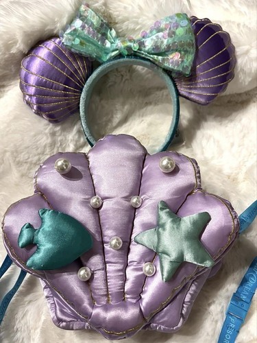 Disney Ariel Shell Headband & Pochette Set Tokyo DisneySea Little ...