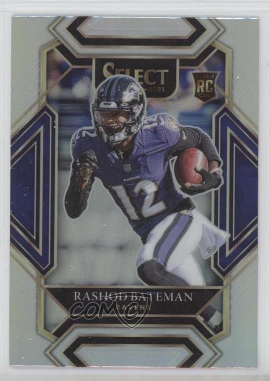 2021 Panini Select Club Level Silver Prizm Rashod Bateman #255 0br2