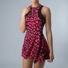 Adidas Stella McCartney Barricade Pink Leopard Print Tennis Workout Dress Medium