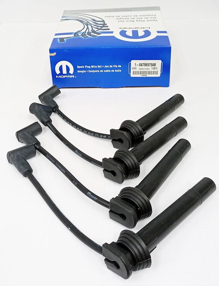 Juego de cables de bujía Mopar 04796975AB para Dodge Plymouth Mitsubishi Eagle Foto 4 de 4