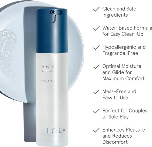 LOLA Personal Lubricant - Water-Based Lube for Couples, 1.7 Fl Oz (Pack of 1) - Picture 2 of 6