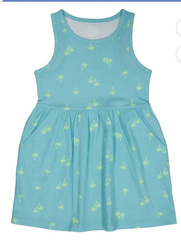 Wonder Nation Girls Palm Tree Tank Dress Size XL (14-16) NWT