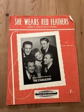 SHE WEARS RED FEATHERS - Vintage Sheet Music