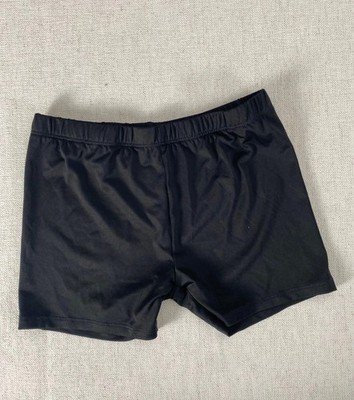 Only Girls Bike Shorts Girls Large Black Stretch Elastic Waist Active Pull On